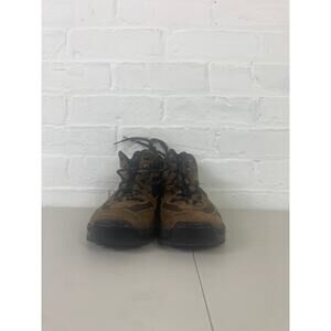 Lands' End Boots Men's Hiking Ankle Booties Round Toe Suede Brown Size 8